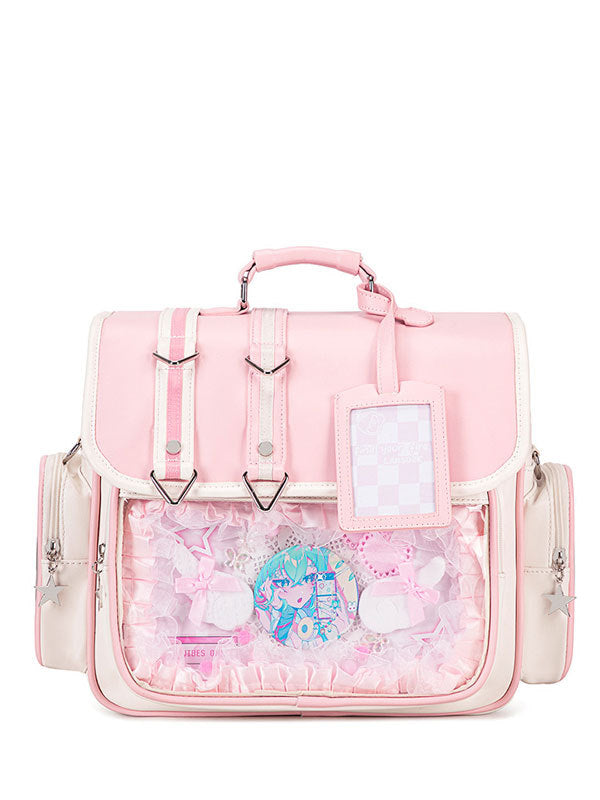 Xiaozhong College Pain Layer Backpack Single Shoulder Bag Crossbody Bag Commuter Large Capacity JK Uniform Guwa Pain Bag