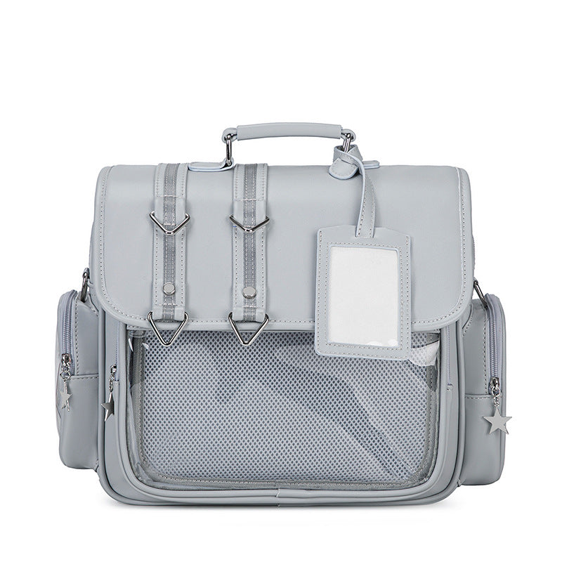Xiaozhong College Pain Layer Backpack Single Shoulder Bag Crossbody Bag Commuter Large Capacity JK Uniform Guwa Pain Bag